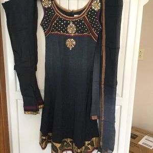 Indian Pakistani Salwar Anarkali chudidar saree